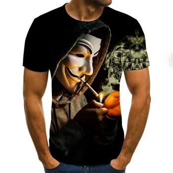 3D Tiskanih Majica s kratkimi rokavi Moški 3d Joker Majica s kratkimi rokavi Moški Smešno Kratek Rokav Tshirts 2020 Joker Obraz Tees