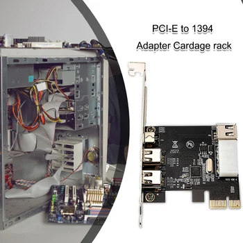 PCI-E, da 1394 vmesniško Kartico PCI-E x1, 3-vrata DV High-definition Video Capture Card z 2*1394A 6Pin 1*1394A 4Pin Vrata