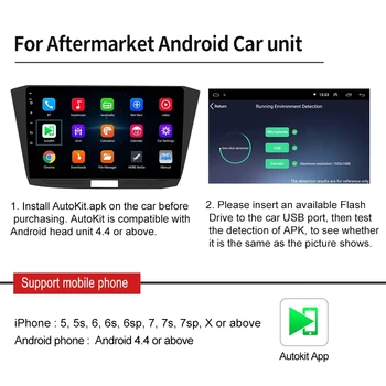 Carlinkit USB CarPlay Ključ/Android Auto za Android Avto Android Multimedijski Predvajalnik, iPhone, telefon Android Brezžično Autokit Črna