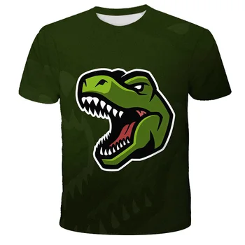 Novo Jurassic Park, Majica s kratkimi rokavi Otroci Smešno 3D Tiskanih Priložnostne T-shirt Poletje Vrhovi Jurassic Svetu Tees Otrok, Fant, Dekle Kul Tshirt