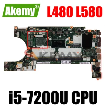 MB ZA Lenovo ThinkPad Prenosni računalnik z Matično ploščo L480 L580 PROCESOR i5-7200U SR2ZU SR342 I5-7300U SR340 NM-B461 probado