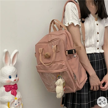 YJ1485 Retro mehko dekle dekle nahrbtnik Japonski šoli slog divje nahrbtnik srčkan študent srčkan šolska torba