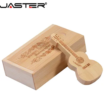 JASTER USB 2.0 glasbe usb flash diski memory stick darila stranka LOGOTIP lesena kitara + darilo polje pendrive 4GB 8GB 16GB 32GB 64GB