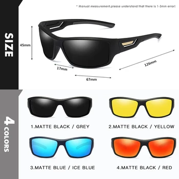 Top Šport na Prostem Windproof Polarizirana sončna Očala Za Moške Vožnjo sončna Očala Moški Očala Proti bleščanju Očala UV400 gafas de tako