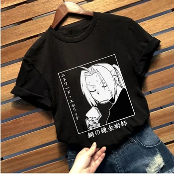 Fullmetal Tanki T-Unisex majica Kratek Rokav Smešno T-shirt Anime Tee Ideja za Darilo