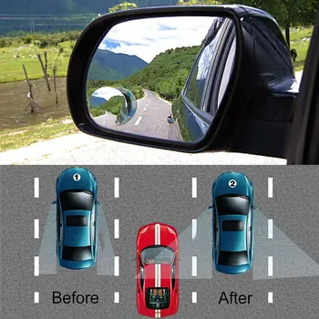 2pcs Avto-styling Blind Spot Ogledalo Auto motorno kolo Avto Ogledala Dodatno širokokotni Nastavljiv Rearview Mirror