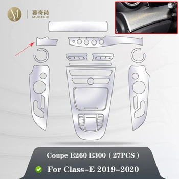Za Mercedes Benz Razreda E Coupe W213 E260 E300 2019-2021Car Notranjosti sredinski konzoli, Pregleden TPU Zaščitno folijo Anti-scratch