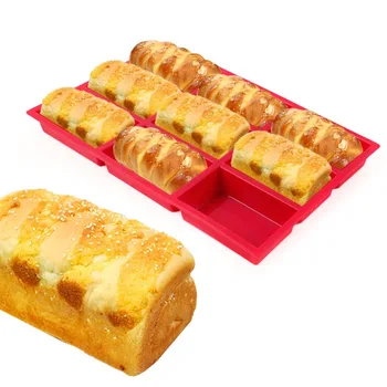 1pc 9 Lukenj 3D Silikonski Torto Plesni Visoko Temperaturna Odpornost Sugarcraft Kruh Fondat Torto Peko Plesni DIY