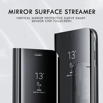 Ogledalo Flip Primeru Za Samsung Galaxy A51 A21s A71 A50 A31 A70 S8 S9 S20 FE S21 Ultra Opomba 20 10 9 8 S10 Plus Kritje A20e
