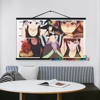 Platno Anime Maki Oze Ogenj Sile Slike Doma Manga Dekoracijo Slike Plakat HD Natisne Wall Art Modular Dnevna Soba Uokvirjena