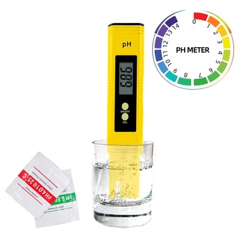 10pCS/VELIKO Digitalni PH Meter Kakovosti Vode Tester 0.01 Visoka Natančnost Acidimeter Čistosti Ukrep Orodje Za Vino, Kri Akvarij Bazen