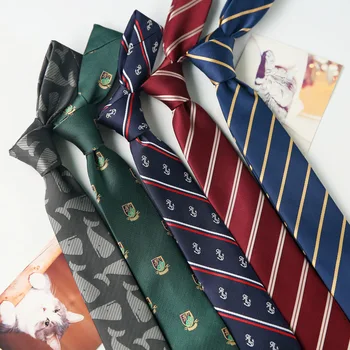 2020 6 cm Poslovnih Neckties Kravato za Moške Nastavljive Trakove Suh Lok Kravato za Poroko Gospodje Prugasta Cravat po Meri LOGO