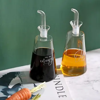 Skandinavski slog enostavno steklo olje pot kuhinja, začimbe steklenice steklo omako, kisom steklenico začimba steklenico olja razpršilnik steklenico