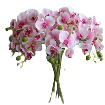 78 cm 7 Cvetje Umetno Cvetje Metulj Orhideja Za DIY Poroka, Hiša, Vrt, Dnevna Soba Dekorativni Simulacije Ponaredek Cvet