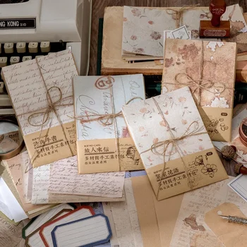 30 Listov Mešanje Materiala, Papirja Nalepke Maskiranje Papir Vanilije Papir DIY Scrapbooking Dekoracijo Ozadju Darilo