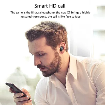 X7 5.0 Bluetooth Slušalke Brezžične Čepkov Slušalke TWS stereo Slušalke z 2200mAh Moči Banke LED Zaslon IPX7 Nepremočljiva