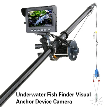 30 M 1200TVL Ribe Finder Podvodni Ribolov Fotoaparat 4.3 palčni Monitor 10PCS LED Nočno Vizijo 195 Stopinj Kovinski Morju kolo Fotoaparat