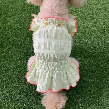 Oblačila za pse, Poletje Tanke Slog Bichon Hiromi Teacup Majhen Pes, Kuža, korejska Različica Telovnik Teddy Pomlad Poletje Yorkie