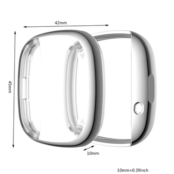 2021 Nova Zaščitna Tpu Ohišje Za Fitbit - Obratno 3/Občutek Gledati Zaslon Patron Nepremočljiva Anti Shock Absorber