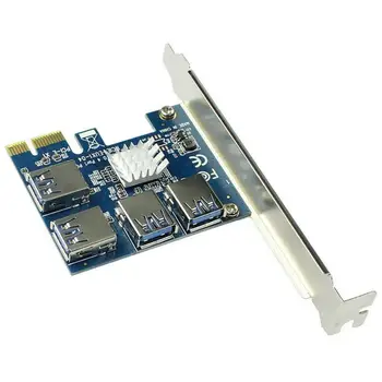 4 Port USB3.0 Zvezdišče USB 3.0 PCI-E Širitev Sim Adapter Notranji Glave USB 3 PCIE PCI Express Adapter za Kartico