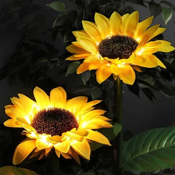 LED Sončne Sončnično Sončne luči Tleh Lučka na Prostem Nepremočljiva Vrt, Sončna Trata luči za Vrt Krajine Razsvetljava Dekoracija