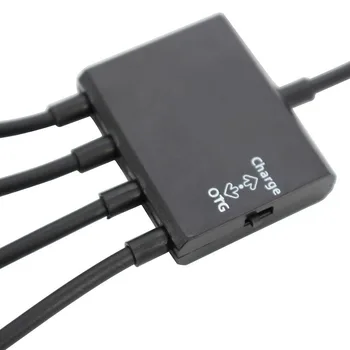 Multifuntional 4 Vrata Micro USB Napajanje Polnjenje OTG Hub Kabel Kabel Adapter, Priključek Za Samsung S5 S4 S3 S2
