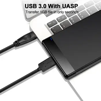 Mini Prenosni USB 3.0 Velik Pomnilnik HDD Polje Primeru 2,5-palčni Trdi Disk SATA 2021
