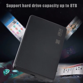 Trdi Disk Primeru 2.5 inch SATA HDD SSD za USB 3.0 Disk Primeru Polje Zunanji Trdi Disk, za PC Adapter za Podporo 3TB za Prenosnik