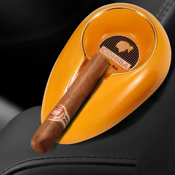 Montecristo Keramični Cigar Pepelnik 1 Reža Imetnik Doma Bliskavice Pladenj Luksuzni Tobak Za Cigar COHIBA Pripomočke Kajenje Dodatki