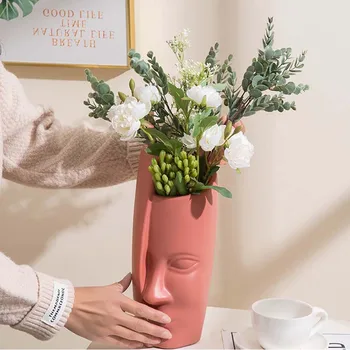 Ustvarjalne Obraz Pečnice Vaza Plastični Cvet Arrangment Pravljice, Vrtni Okraski Okraski, Namizno Prikaz Obrti Suhe Cvet Vazo
