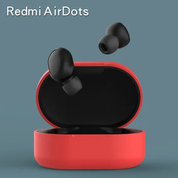 Univerzalni Silikon Zaščitni Pokrov Primeru Za Xiaomi Redmi Airdots TWS Bluetooth Slušalke Slušalke Non-slip Pokrov