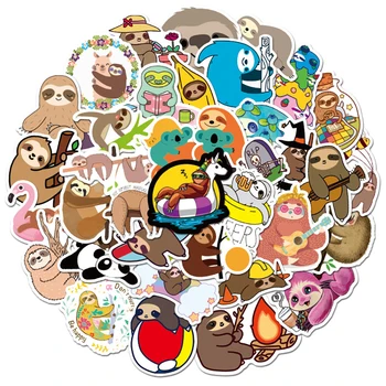 10/30/50PCS Kawaii Sloths Cartoon Živali Nalepke Grafiti Nepremočljiva Motorna kolesa, Pohištvo, Igrače za Otroke Nalepke Nalepke Darilo