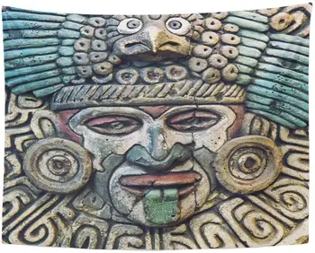 Indijski Mayan Vklesani v Kamen Mehiški Maji v Mehiki Pismenke Amerike Ameriški Dom Dekor