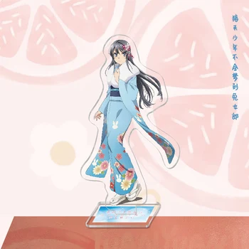 Kawaii Sakurajima Mai Anime Slika Porednež Ne sanja, Zajček Dekle Senpai Dejanje Slika Akril Stojalo Model Igrače Stojalo se Prijavite