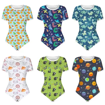 2021 Novo pižamo za ženske Obleka, hlače Romper Odprite Snap Mednožje Pajama za teen dekleta Seksi Jumpsuit za Odrasle Baby Plenic Ljubimec