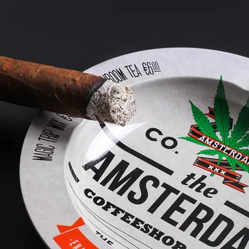 Pepelnik Ustvarjalne Osebnosti Bar Cigar Prenosni Pepelnik Tobak Pladenj Za Shranjevanje Pladenj Zbudi Travo Pladenj
