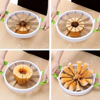 Kuhinja Lubenica Slicer Ustvarjalne Melona Nož 410 Nerjavečega Jekla Sadje Za Rezanje Slicer Praktična Orodja