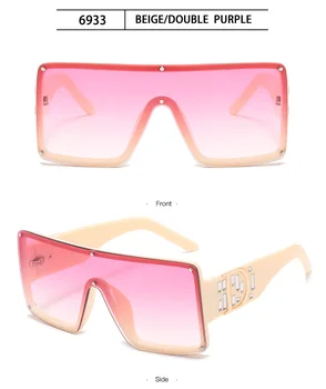 Moda Kul Enem Kosu sončna Očala Ženske blagovne Znamke Kvadratnih Odtenki sončna Očala Za Moške Letnik Gradient Eyeglass oculos de sol UV400