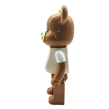 Medved@bricklys 28 cm 400% Bearbricklys Pvc figuric medvedek Lutke Dekoracijo Modeli Prijatelji Igrače Božična Darila
