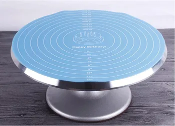 Iz nerjavečega jekla, Okrasitev tabela 12 inch aluminij zlitine gramofon krema za torto non-slip gramofon okrasitev rack peko set orodja