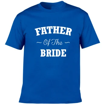 Oče Neveste T-shirt za Moške Kratke Rokav Tees svate Majica s kratkimi rokavi za Očetu Krog Vratu Harajuku Moda Vrhovi Oblačila