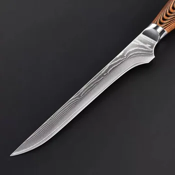 Damask jekla boning nož mesarski noži oster carving cleaver rezanjem nož