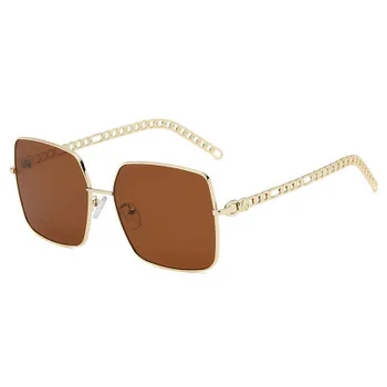 Nova sončna očala, dame moda online slaven z verigo uhani, veliki škatli sončna očala dame moda očala