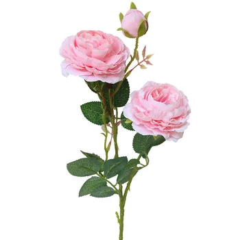Lepa Rose Peony Umetne Svile Cvetja Majhen Šopek Flores Doma Stranka Pomladni Poroka Dekoracija Ponaredek Posušeni Cvet