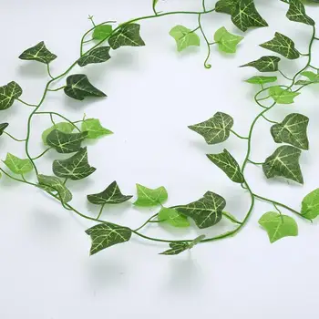 Umetna Zelena Listna Umetno Ivy Listov Garland Rastlin Zelenja Rastlina Izgleda Realna Lep Visi Listje Doma Dekoracijo