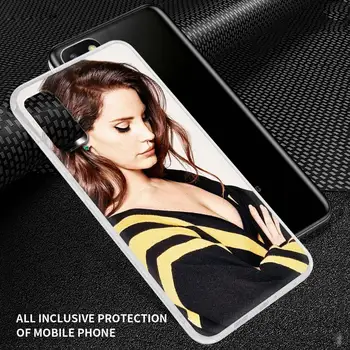 Mat Za Samsung Galaxy S20 FE S10 S21 S8 S9 Plus Opomba 9 10 Lite 20 Ultra Prosojno Coque Seksi Pevka in Model, Lana Del Rey