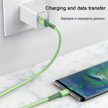 1M Kabel USB 5A Tekoče Silikona Hitro Polnjenje USB Kabel za Iphone, Samsung S10 Xiaomi HTC Huawei Polnilnik Podatkovni Kabel Mobilni Telefon