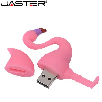 Lepe Risanke Flamingo USB ključek 32GB 64GB 128GB U Disk Memory Stick Pendrive Nepremočljiva Ključ USB Otrok Darilo za Rojstni dan