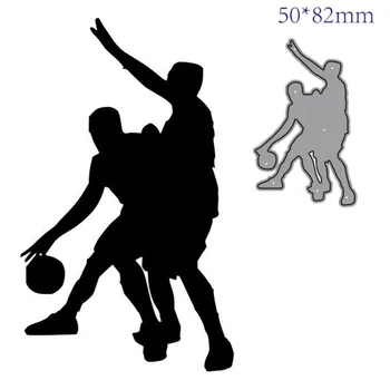 Rezanje kovin Matrice Cut Plesni igrajo košarko Dekoracijo Album Papir Obrti Nož Plesni Rezilo Udarec Matrice