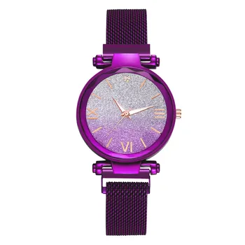 Susenstone Magnet Sponke GradientStarry Roman Watch Quartz Ženske, uro ročno uro Ura Darilo Retro Design Reloj femenino#10